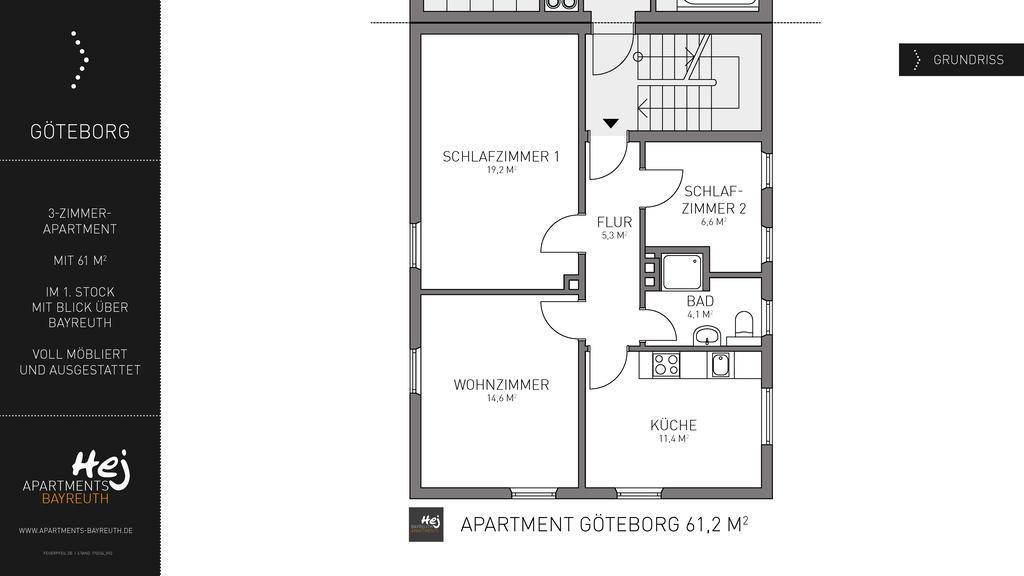 Hej Apartments Байройт Екстериор снимка